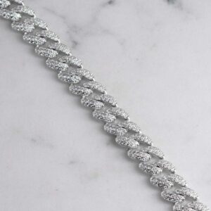 PULSERA CUBANA CIRCONES 8MM-20CM